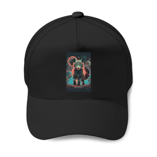 Discover Copia de Copia de Copia de neon lion, Celestial Lion Majesty Canvas Print Baseball Caps