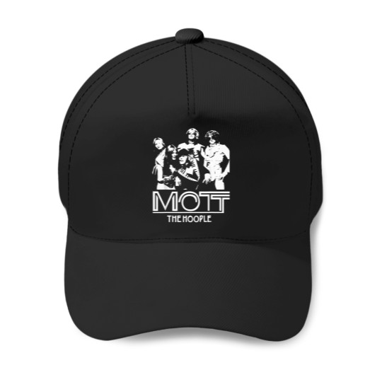 Discover White And Black Arts Motts Vintage Band Musicians Funny Rock T-Shirt Baseball Caps