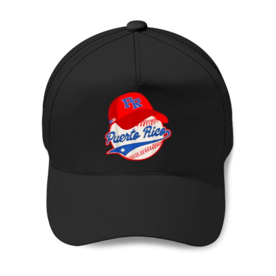 Discover Boricua-Puerto-Rican-Puerto-Rico-Baseball- T-Shirt Baseball Caps