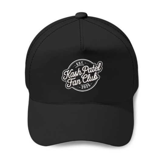 Discover Kash Patel Fan Club Est. 2025 Vintages Logo Trump Nominee Baseball Caps