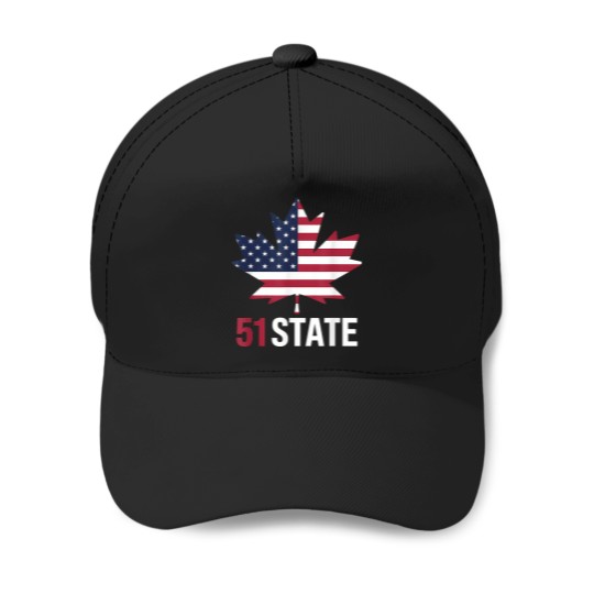 Discover Funny Canada 51st United State American Canadian Usa Flag Baseball Caps