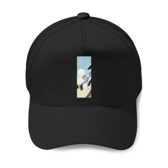 Discover 19th C. Japanese Owl at Night Baseball Caps