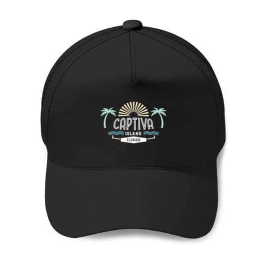 Discover Captiva Island Florida Elegant Retro T-Shirt Baseball Caps