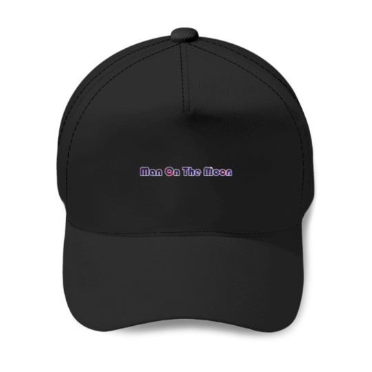 Discover Man On The Moon Logo Baseball Caps