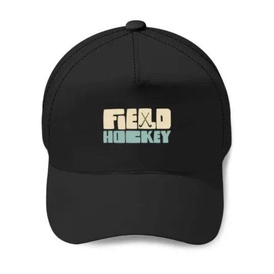 Discover Retro Field Hockey Baseball Caps