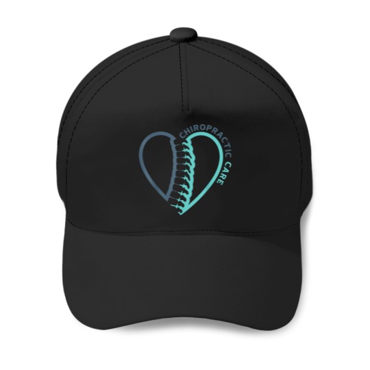 Discover Chiropractic Care Heart With Spine Chiropractic Team Baseball Caps