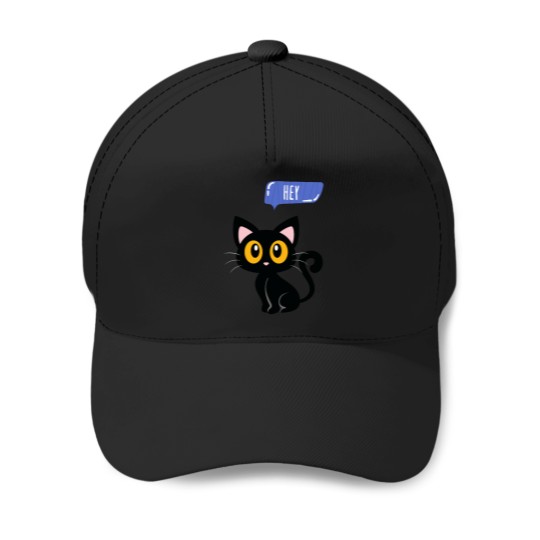 Discover Cat Sayes Hey(2) Baseball Caps
