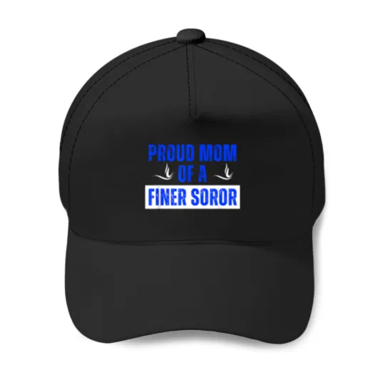 Discover zeta phi beta sorority proud mom of a finer soror Baseball Caps