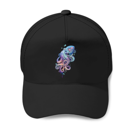 Discover Octopus T-Shirt Baseball Caps