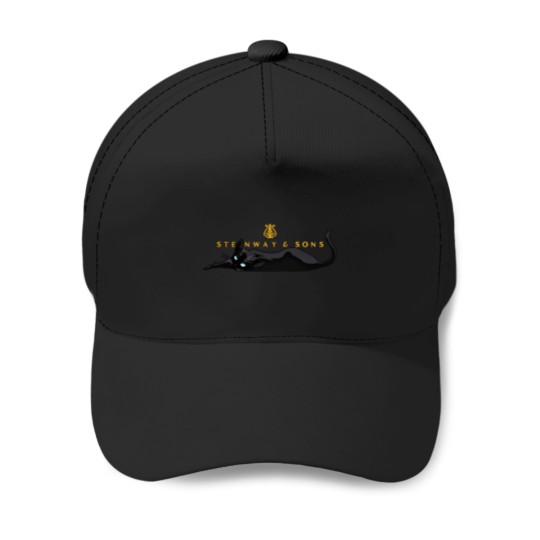 Discover Piano Cat T-Shirt Baseball Caps