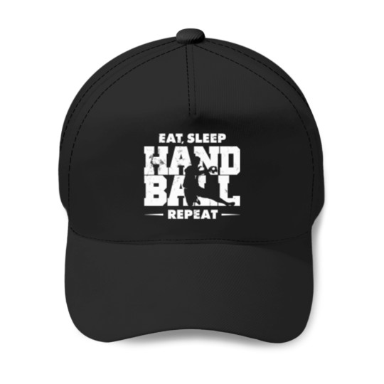 Discover Eat Sleep Han.dball Repeat By Subgirl Baseball Caps