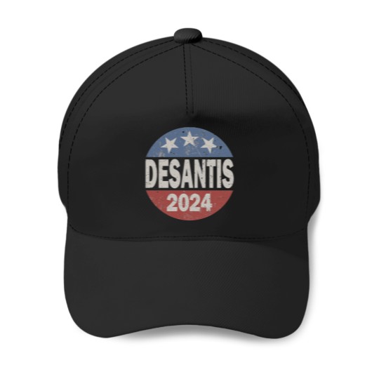 Discover Vintage Distressed DeSantis For President In 2024 Baseball Caps