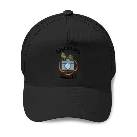 Discover explore nature have an adventure Adventure camping Baseball Caps