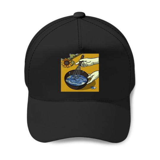 Discover Painting a Van Cake Baseball Caps