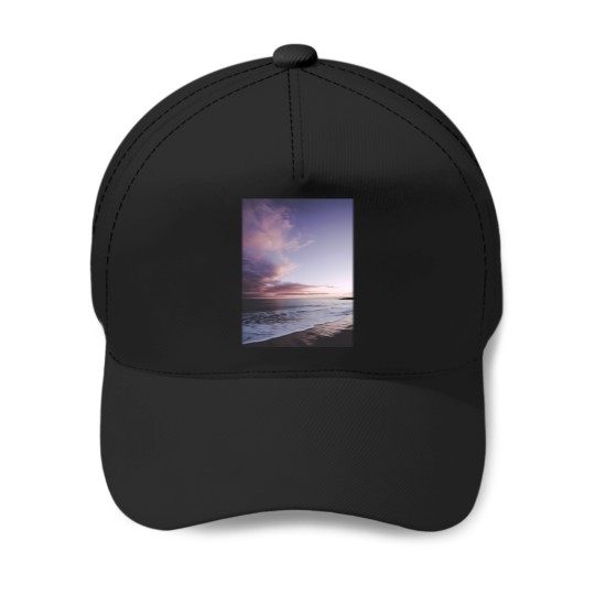 Discover Pink Sandy Beach Baseball Caps