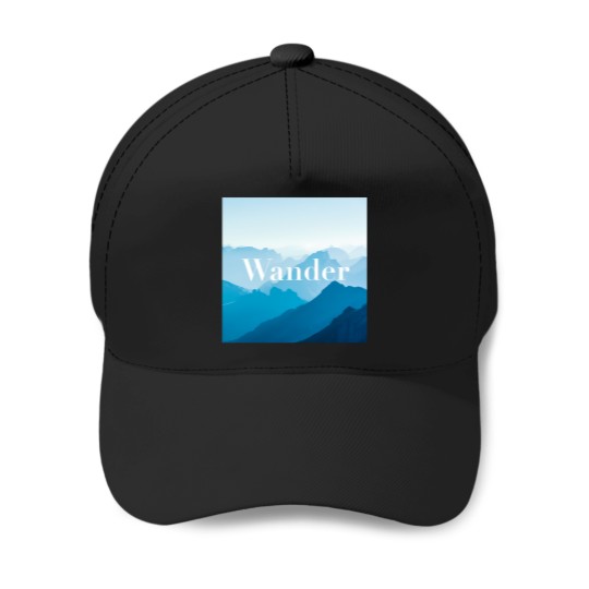 Discover Zen Wander Blue Mountains Calming Poster Baseball Caps
