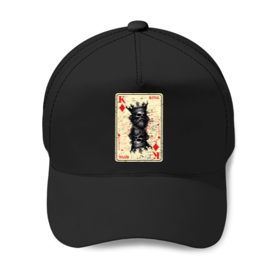 Discover Gothic Card Game Halloween Scary Horror King Of Diamonds Baseball Caps