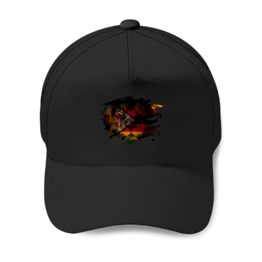 Discover Zimbabwe Lion Flag Baseball Caps