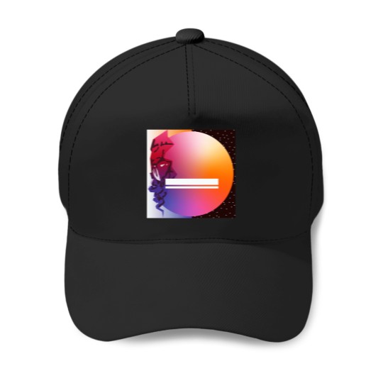 Discover man on the moon minimal album cover Baseball Caps