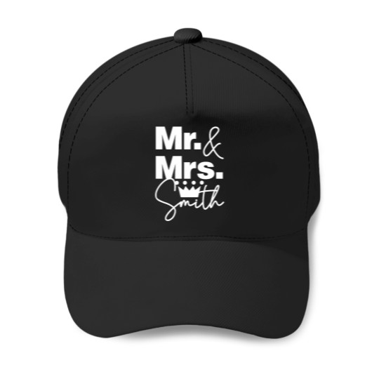Discover We are mrs and Mrs Smith Lovely Family Fitted Baseball Caps