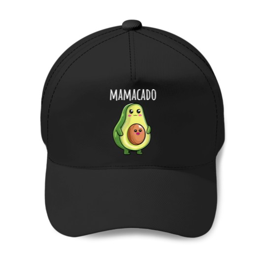 Discover Pregnancy-Announcement-Shirts-Women-Mom-Funny-Mamacado-T-Shirt Baseball Caps