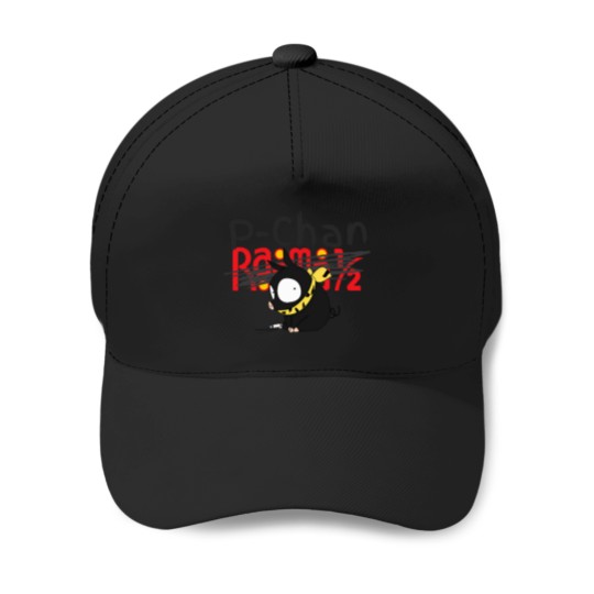 Discover P-Chan-Ranma-Logo-(Blue-Background)-Sillyfun-On-Redbubble.Com-(Lower-Quality-If-Stolen) T-Shirt Baseball Caps