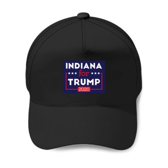 Discover Indiana For Trump Baseball Caps
