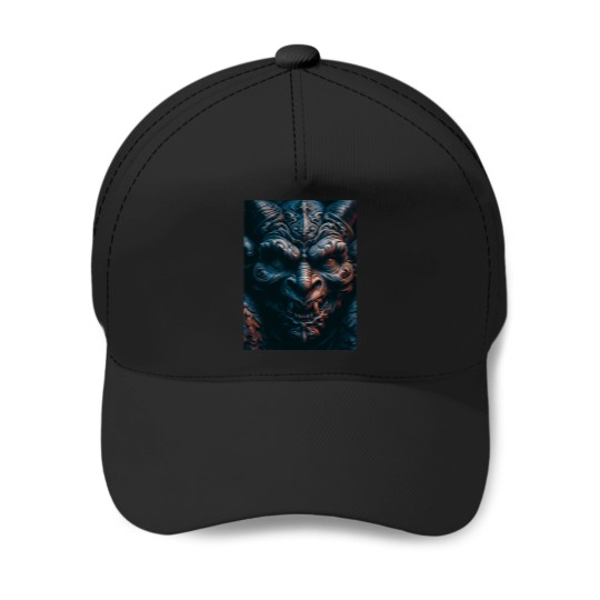 Discover A Gargoyle in stone with its demonic laugh Baseball Caps