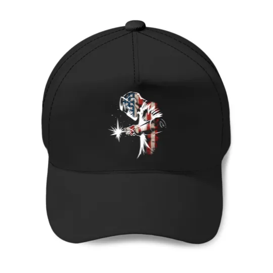 Discover Welder-American-Flag-Usa-Patriotic-Welder-Gift-T-Shirt Baseball Caps