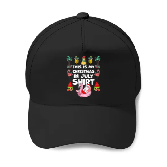 Discover Funny And Ugly This Is My Christmas In July Summer Baseball Caps
