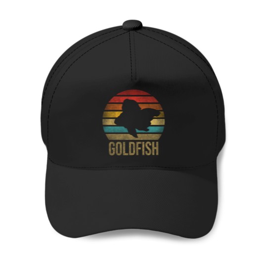 Discover Gold Fish Goldie Goldfish Retro Sunset Baseball Caps