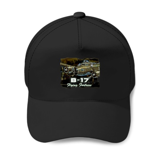 Discover B-17 Flying Fortress Heavy Us Air Force Bomber Aircraft (1) T-Shirt Baseball Caps