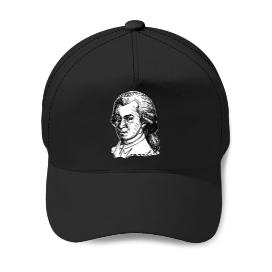 Discover Wolfgang Amadeus Mozart 1315 Baseball Caps