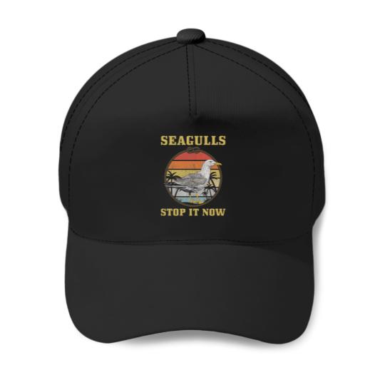 Discover Seagulls stop it now Baseball Caps