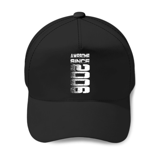 Discover Awesome Since Vintage 2006 Birthday Baseball Caps