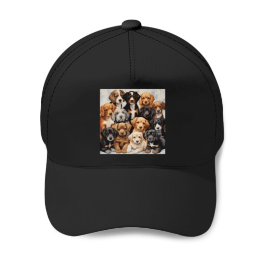 Discover A-Lot-Of-Puppies T-Shirt Baseball Caps