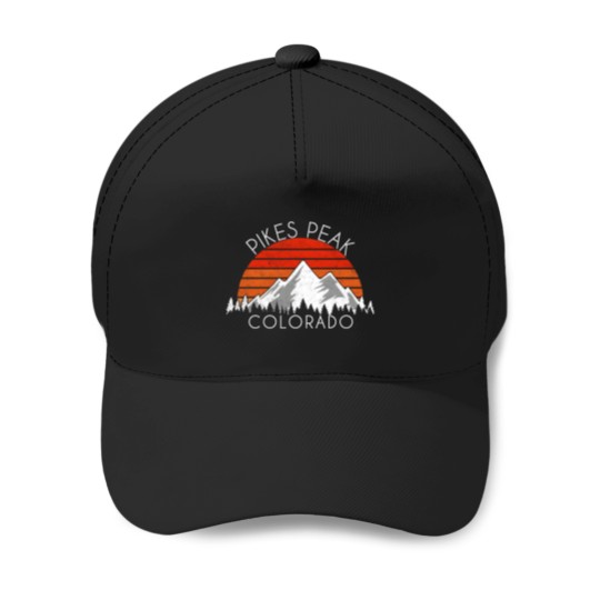 Discover Pikes Peak Colorado Distressed Baseball Caps