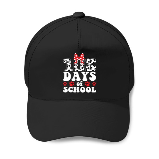 Discover 102 Days Of School Dog Lover 100 Days Smarter Boys Girls Baseball Caps