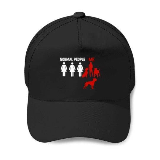 Discover funny American bulldog normel pepole me Baseball Caps