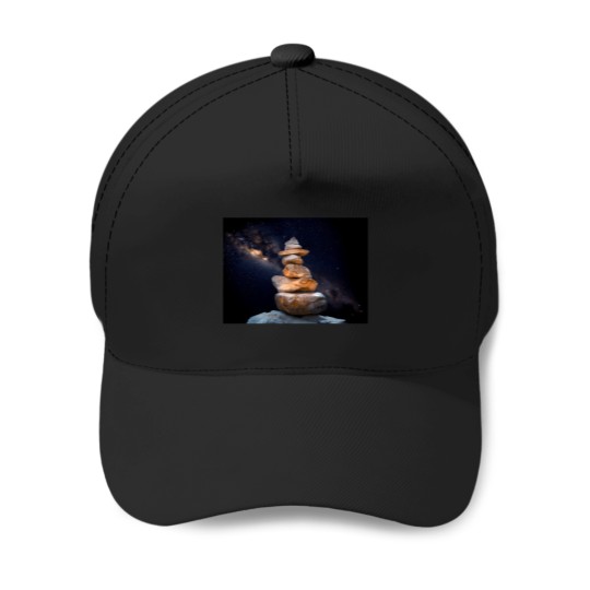 Discover Zen Rocks And Milkyway Active T-Shirt 116 Baseball Caps