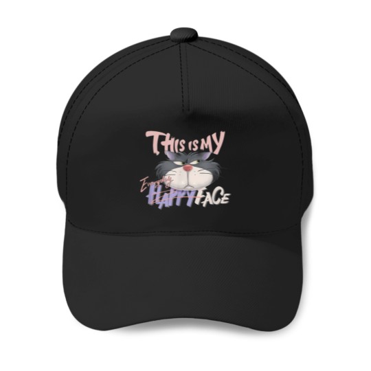 Discover Disneyyy-Villains-Lucifer-This-Is-My-Everyday-Happy-Face-Logo-T-Shirt Baseball Caps