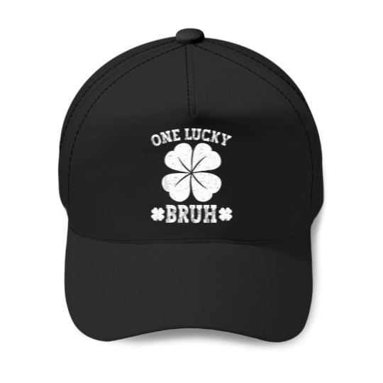 Discover Vintage-One-Lucky-Bruh-Funny-Saying-Green-St-Patrick'S-Day-T-Shirt Baseball Caps