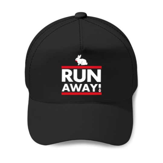 Discover Run Away! Baseball Caps, Monty Python, Spamalot Baseball Caps