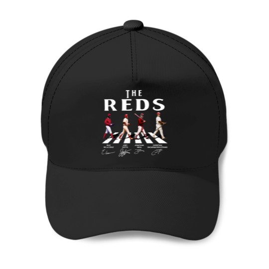 Discover Reds Walking Abbey Road Signatures Baseball Baseball Caps, Elly De La Cruz, Votto, Jonathan India