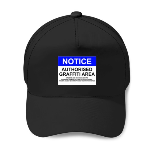 Discover Authorised Graffiti Area Baseball Caps