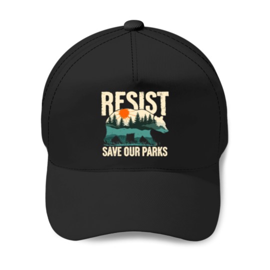 Discover Resist Bear Save our parks - FDT Anti Trump - National Parks - National FS Baseball Caps