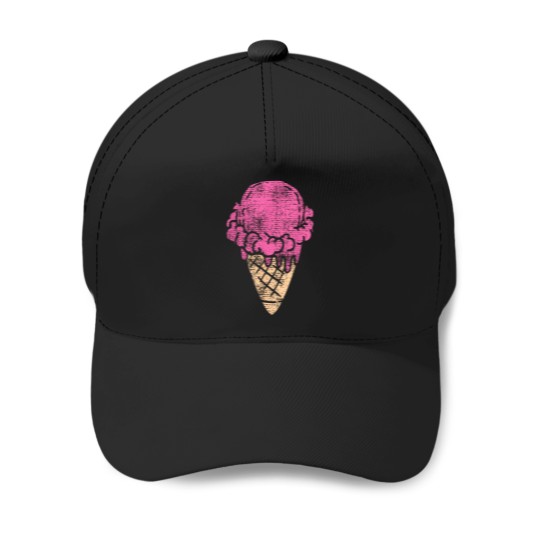 Discover Ice-Cream-Strawberry-Gift-T-Shirt Baseball Caps