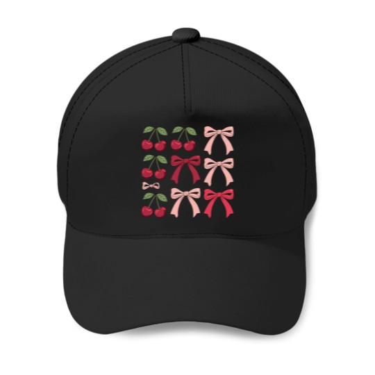 Discover Bows And Cherries skeleton bike160png Baseball Caps