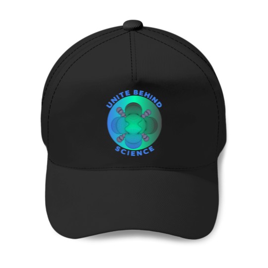 Discover Unite behind science - physics - chemistry - math - science unites - Baseball Caps