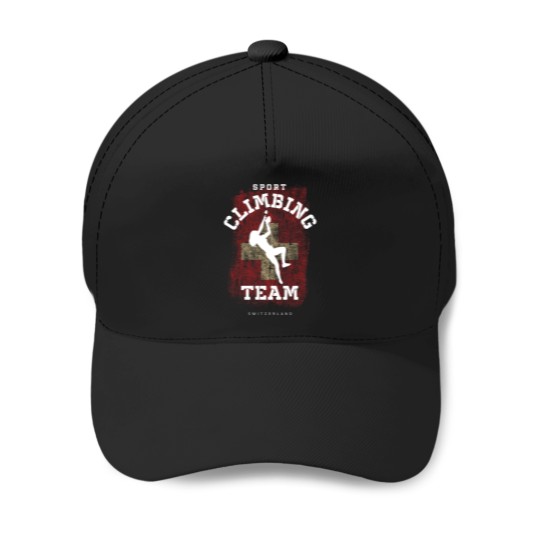 Discover Sport Climbing Switzerland Climber Bolted Climbing Baseball Caps